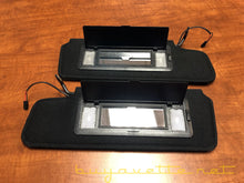 Load image into Gallery viewer, 1984-1996 Chevrolet Corvette C4 Sun Visors Pair NEW w/ LED Lighted Mirror